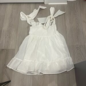lulus mini white puffy tool dress
